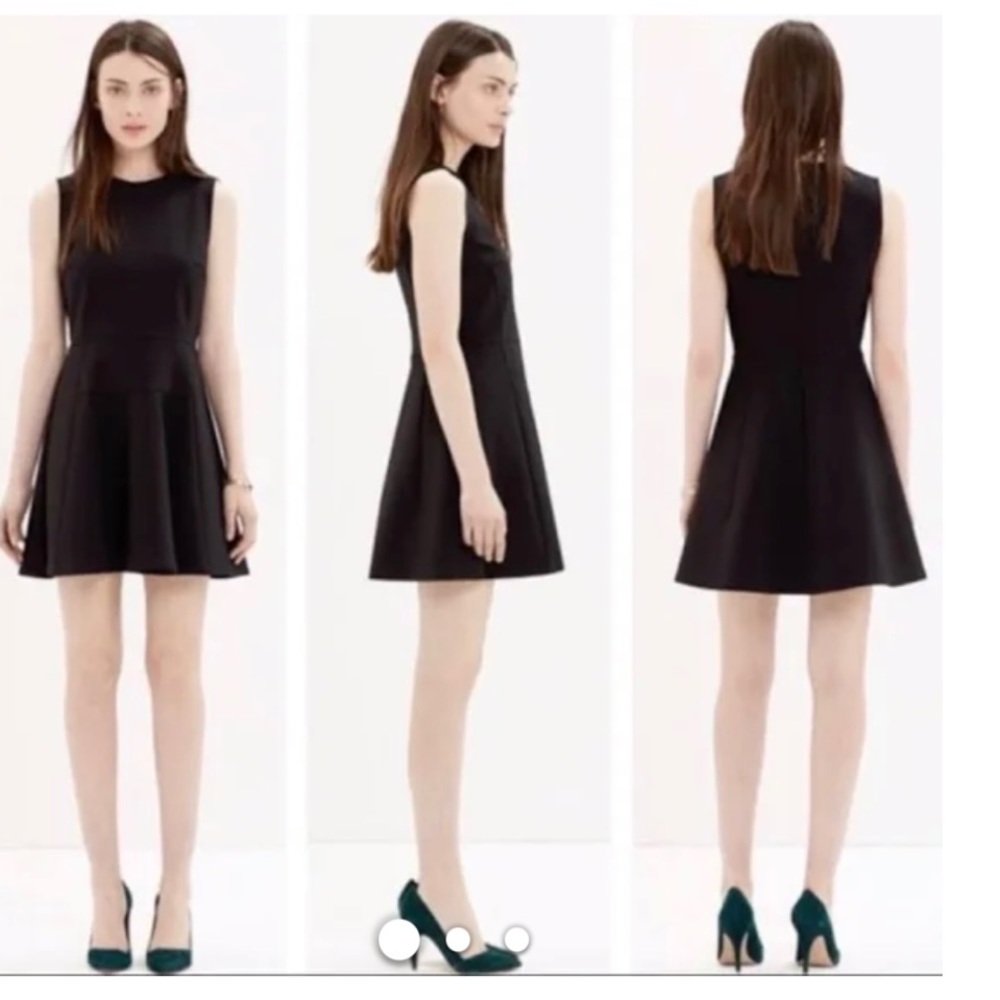 Madewell black sleeveless dress sz 0